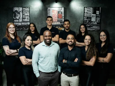 Equipe profissional de engenharia